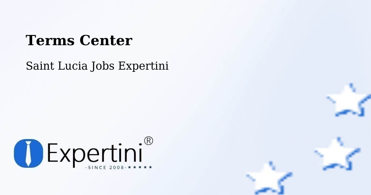 Terms of Service – Bishop'S Gap - Saint Lucia Jobs Expertini